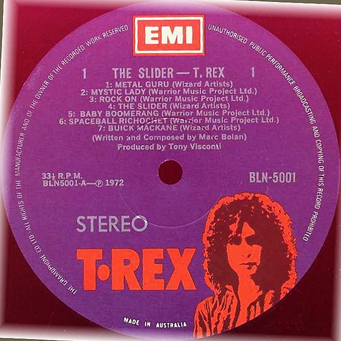 英 T.REX/SLIDER/EMI BLN 5001 □Z3011035