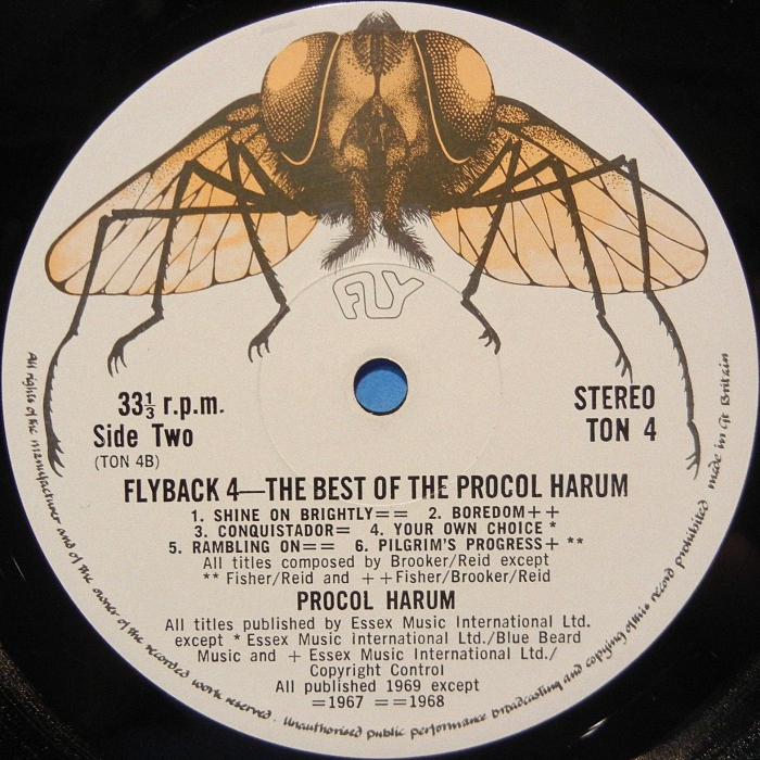 Procol Harum Best Of side 2 UK