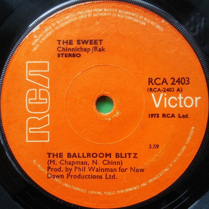 The Sweet Ballroom Blitz Ireland side 1