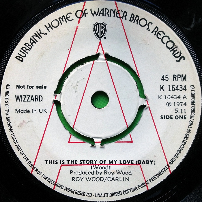 Wizzard This Is The Story Of My Love Baby UK promo side 1