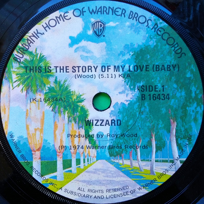 Wizzard This Is The Story Of My Love Baby New Zealand side 1