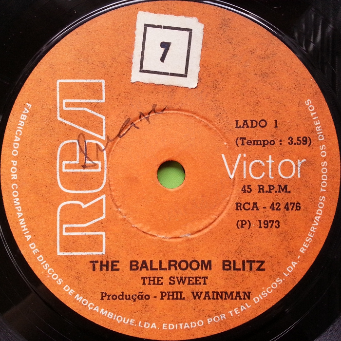 The Sweet The Ballroom Blitz Mozambique side 1