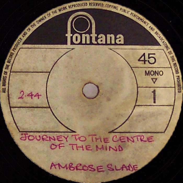 Ambrose Slade Journey To The Centre Of The Mind UK side 1 acetate