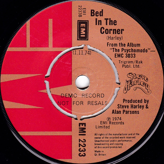 Steve Harley Big Big Deal UK promo side 2